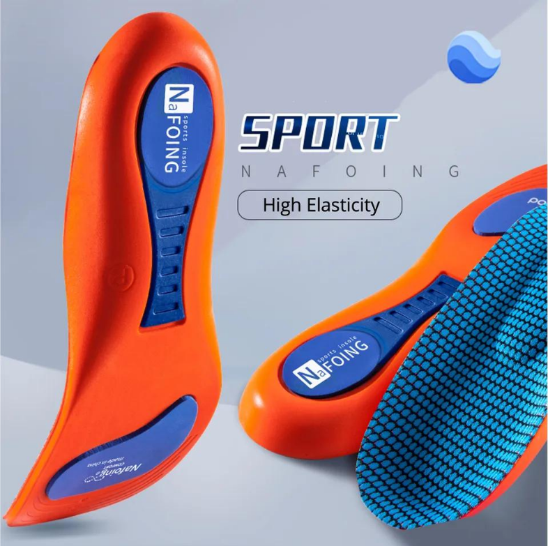1 pair of sports insoles with soft sole and shock absorption, suitable for both men and women, sweat absorbing insoles, arch support, and cushioning insoles