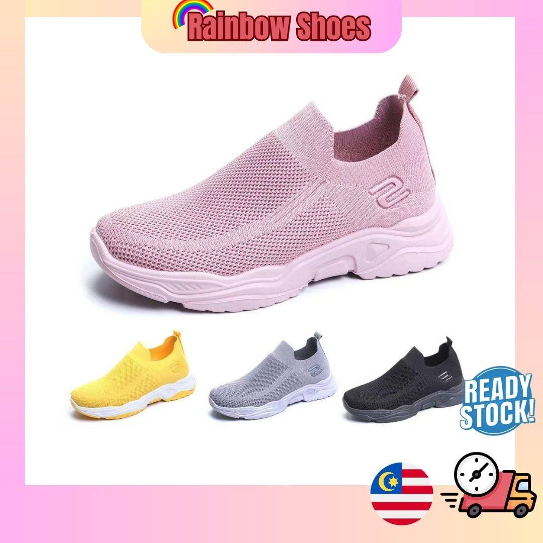 Ready Stock Korean Style Fashion shoes Women Men hot running models All-match casual sports student kasut sukan wanita