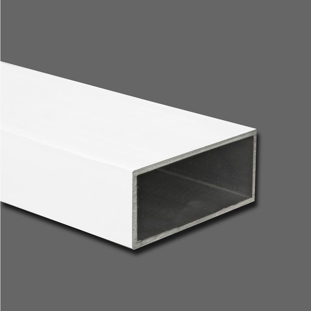 44mm x 76mm / 1 3/4 x 3Inch Aluminium Rectangular Hollow Bar 2ft / 4ft / 6ft NA / MB / WHITE  DIY Home Improvement