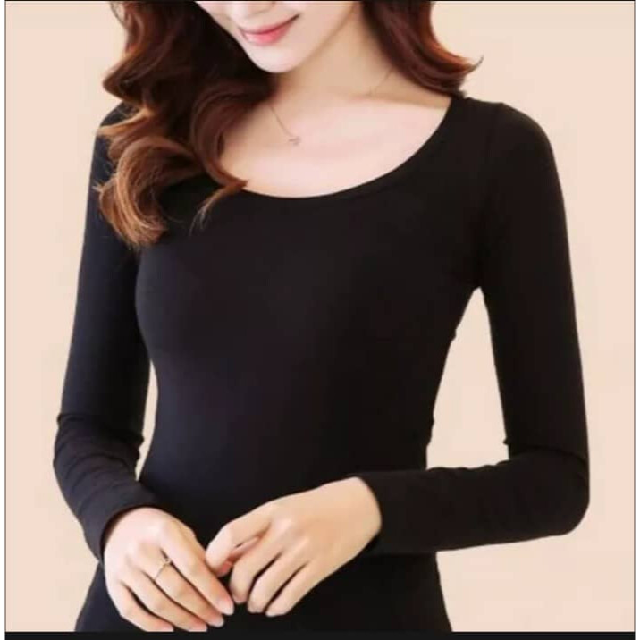 Inner baju lengan panjang inner & Leggings perempuan muslimah kain 100% cotton