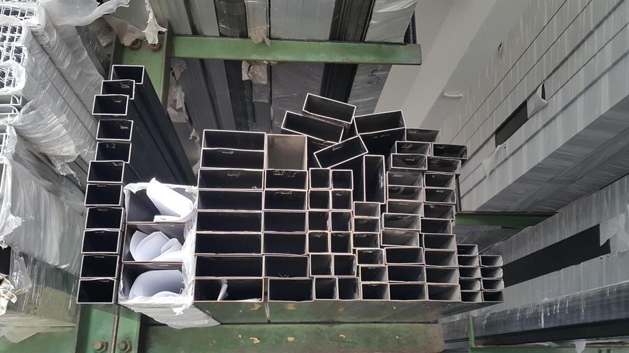 Aluminium Rectangular Hollow Bar 2ft / 4ft / 6ft Aluminium Hollow Bar NA / MB / WHITE / MF  DIY Home Improvement