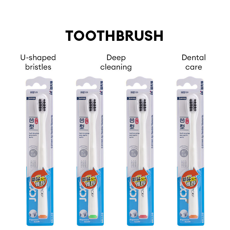 orthodontic toothbrush for kids and Adult  White individually wrapped orthodontic toothbrush for adults and kids