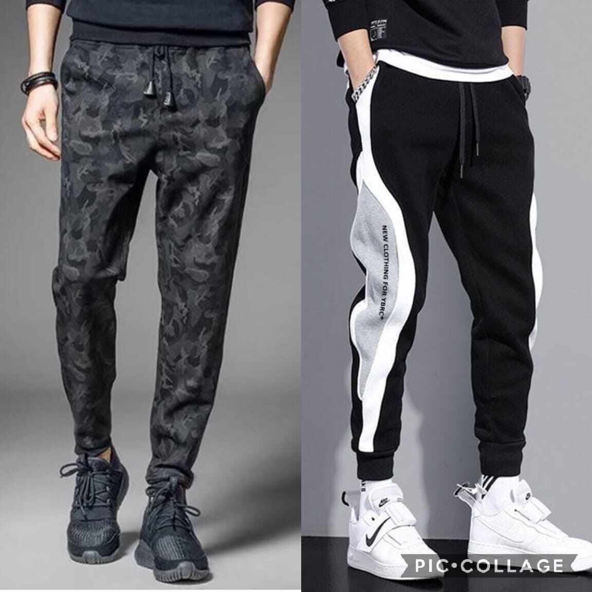 Long Pants Men Sport Jogger Sweatpants Seluar Panjang Lelaki Sukan  