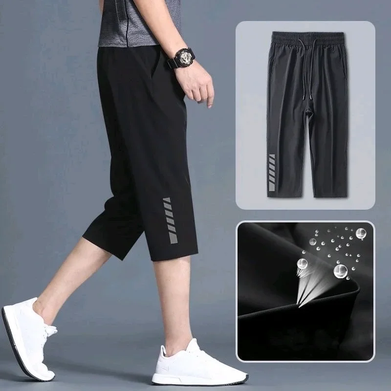 SHIP FROM MALAYSIA| Short Pants Plus Size Men Seluar Sukan Seluar Pendek Tiga Suku Lelaki Casual Sport Running Pants