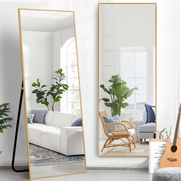 Cermin panjang Standing Long Mirror Home decor Stand Full-length mirror wall cermin panjang dinding putih murah 
