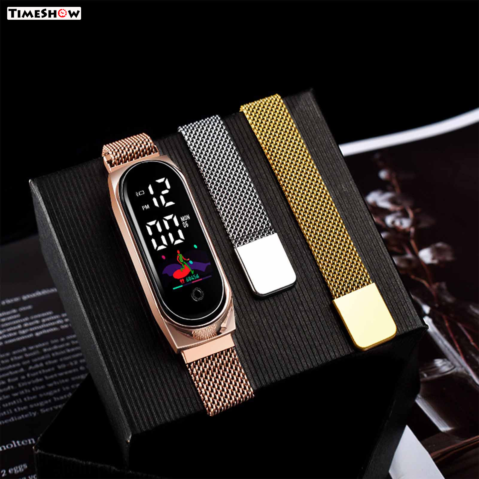 Smart Watch Sport Tracker Multi-functional Watch Step Record Function for Men Women Gifts TS-MY