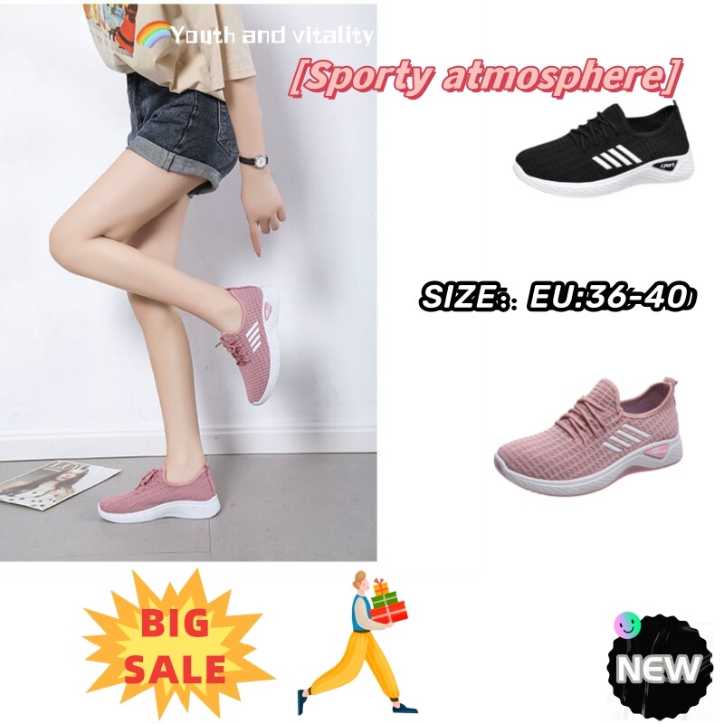 Women's breathable sports shoes, versatile, comfortable, soft-soled, non-slip running casual shoes