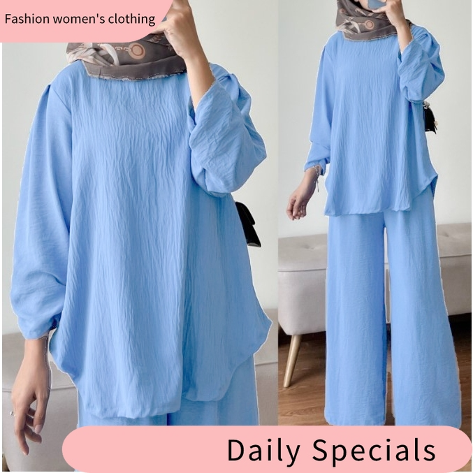 READY STOCK. LOOSE CUTTING CEY CREPE. BAJU KURUNG NEW LOSS CUTTING BY IDEAS.