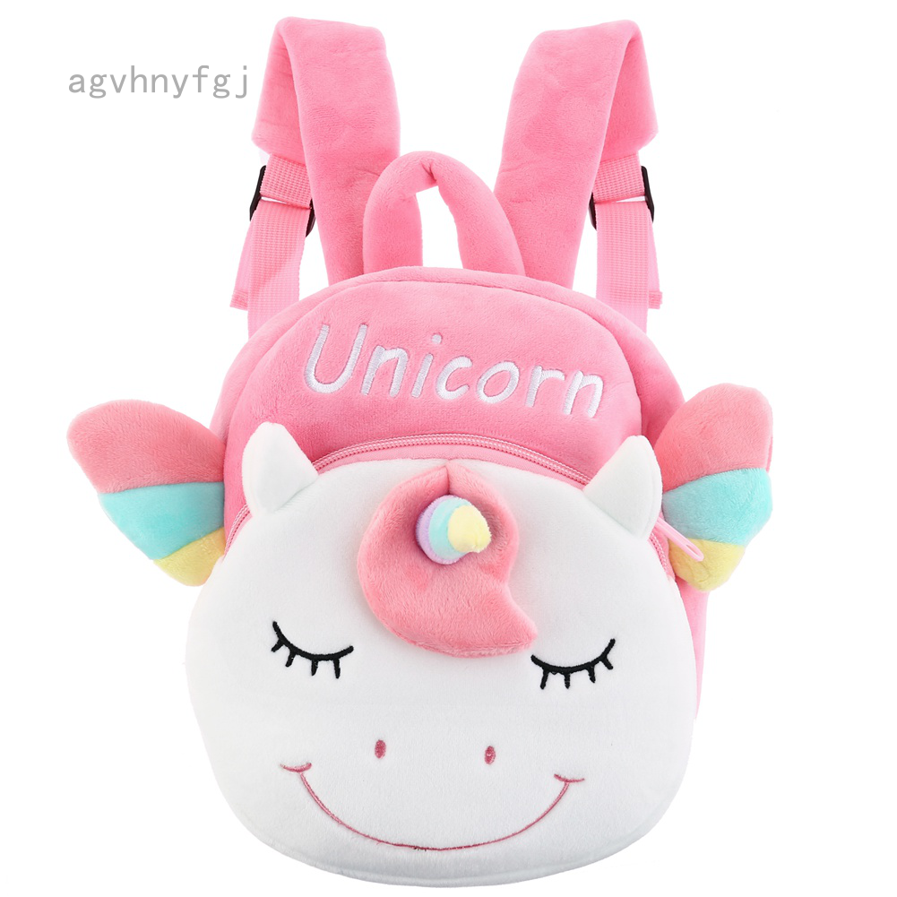 Cute Unicorn Backpack Toddler Backpack Girl Plush Schoolbag