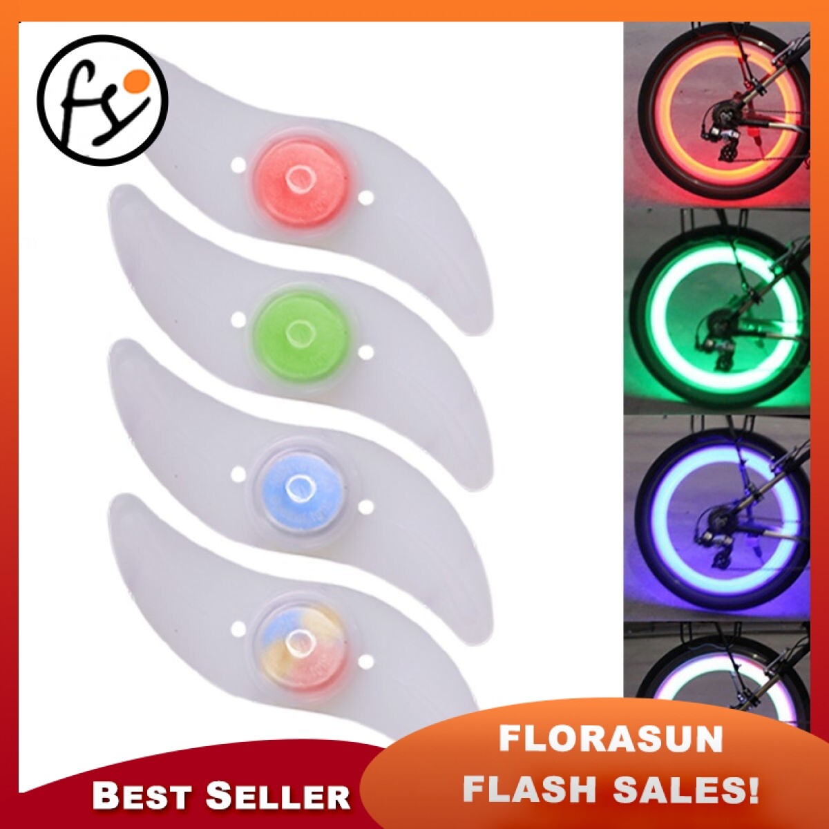 Ecosport LED Bicycle Spoke Wheel Safety Light Cycling Push Bike Sport