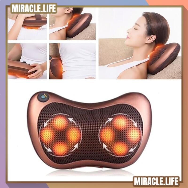 Massage Pillow Roller Car Home Office Use Roller Neck Shoulder Electronics Full Body Massager Cushion