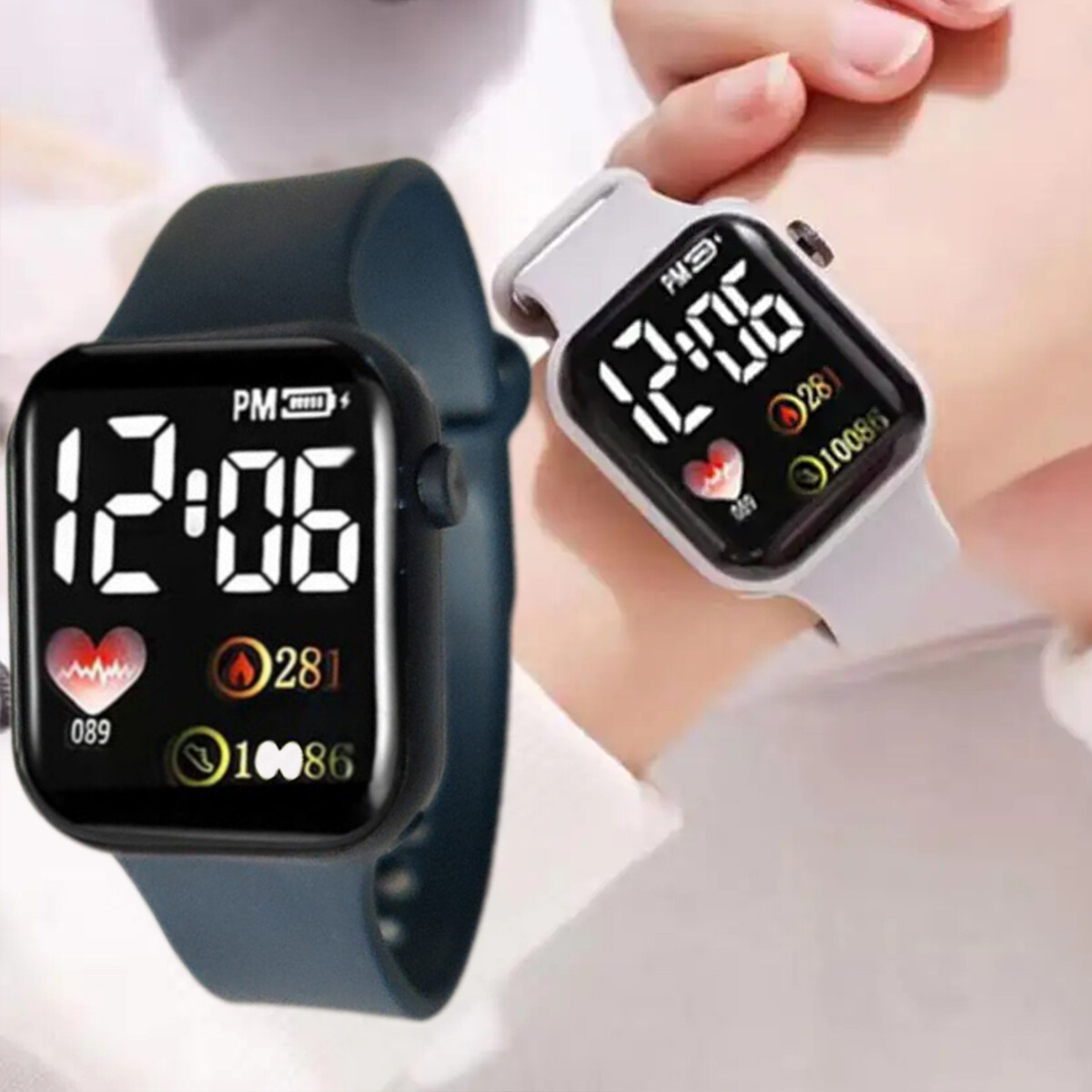 [Miss Lan]Gift Smart Watch Men and Women's Styles Student 2024 New Electronic Sports Waterproof Outdoor Sports.