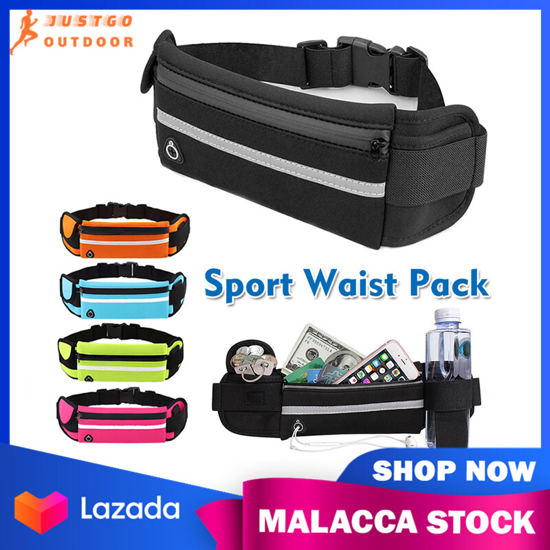 Running Waist Pouch Bag Unisex Waterproof 6.5Inch Phone Storage Bag Outdoor Sports Gym Cycling Sealed Zipper Waist Belt