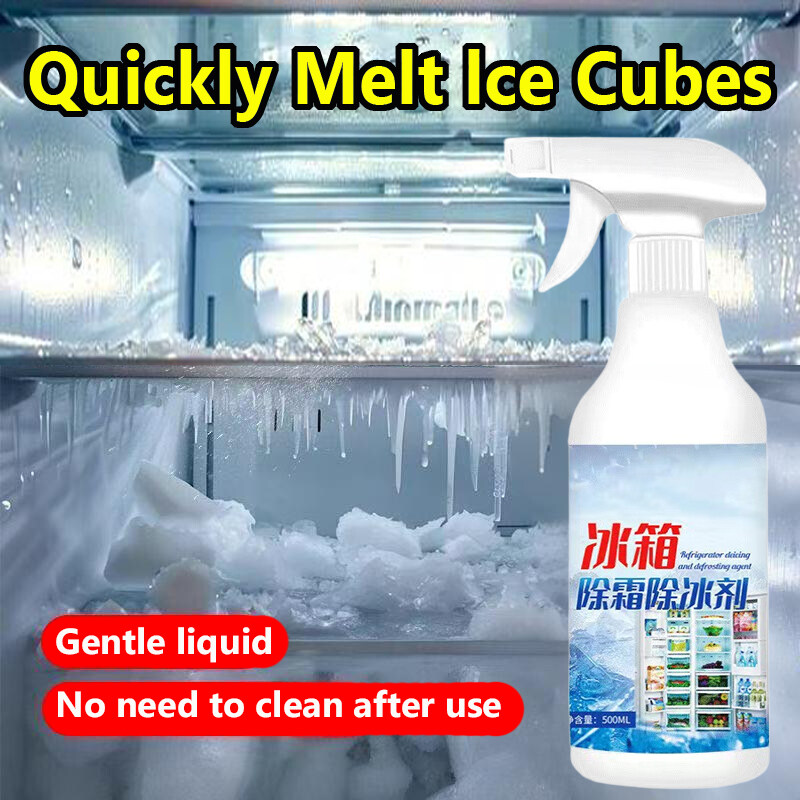 [Remove in 5 second ]Refrigerator Ice Layer Remover Frost Prevention Cooling Enhancement Improve Food Freshing Fridge Defrosting Agent