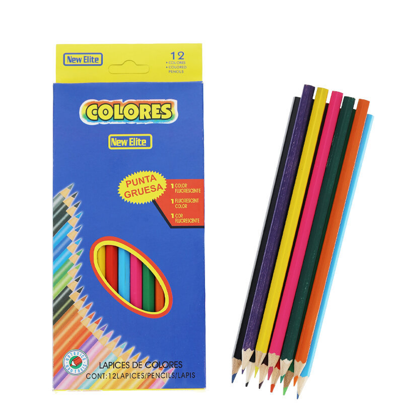 12PCS/Set Basics Premium Multicolor Colored Pencils For Kids Coloring Back to School Supplies