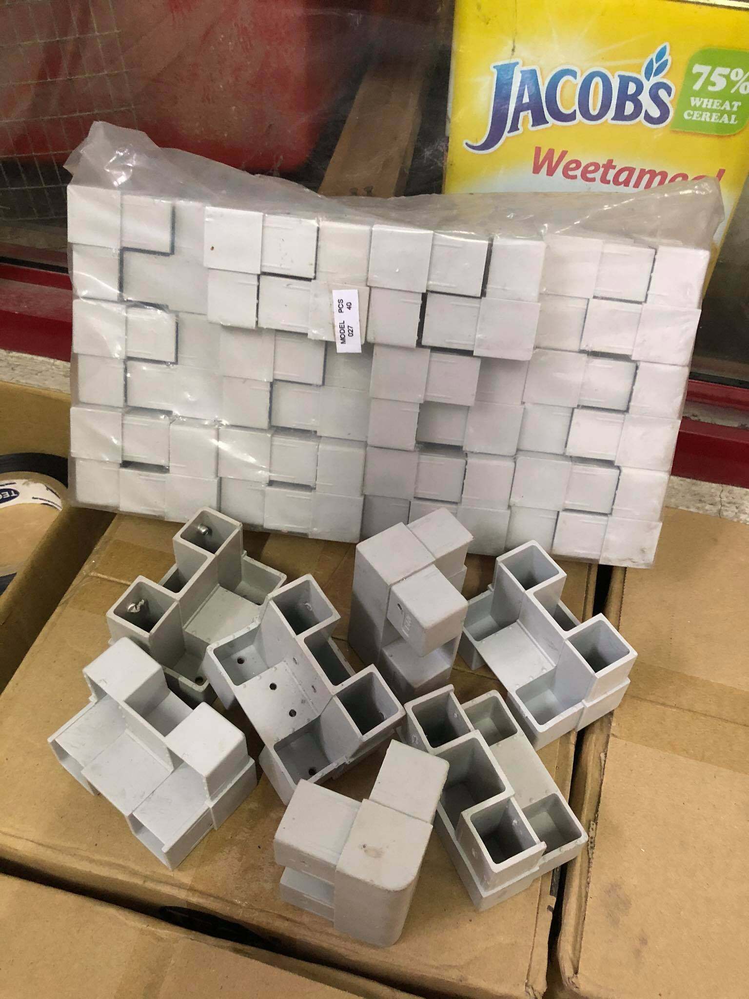 PVC Bracket Code: 027 - 1'' x 3'' Corner Bracket DIY Home Improvement