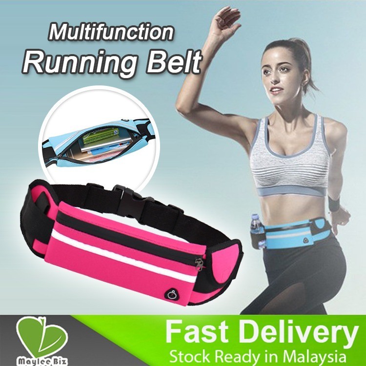 Outdoor Waterproof Running Belt Zipper Running Climbing Cycling Fitness Adjustable Waist Strap Sport Run